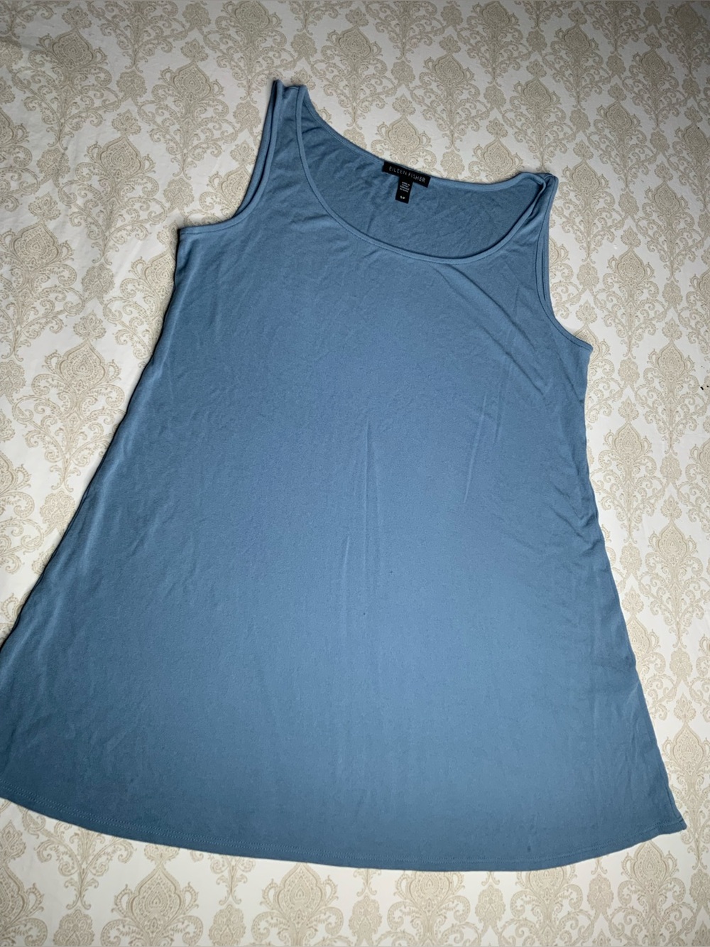 Eileen Fisher Women’s Sleeveless Tunic Tank Top Small Blue